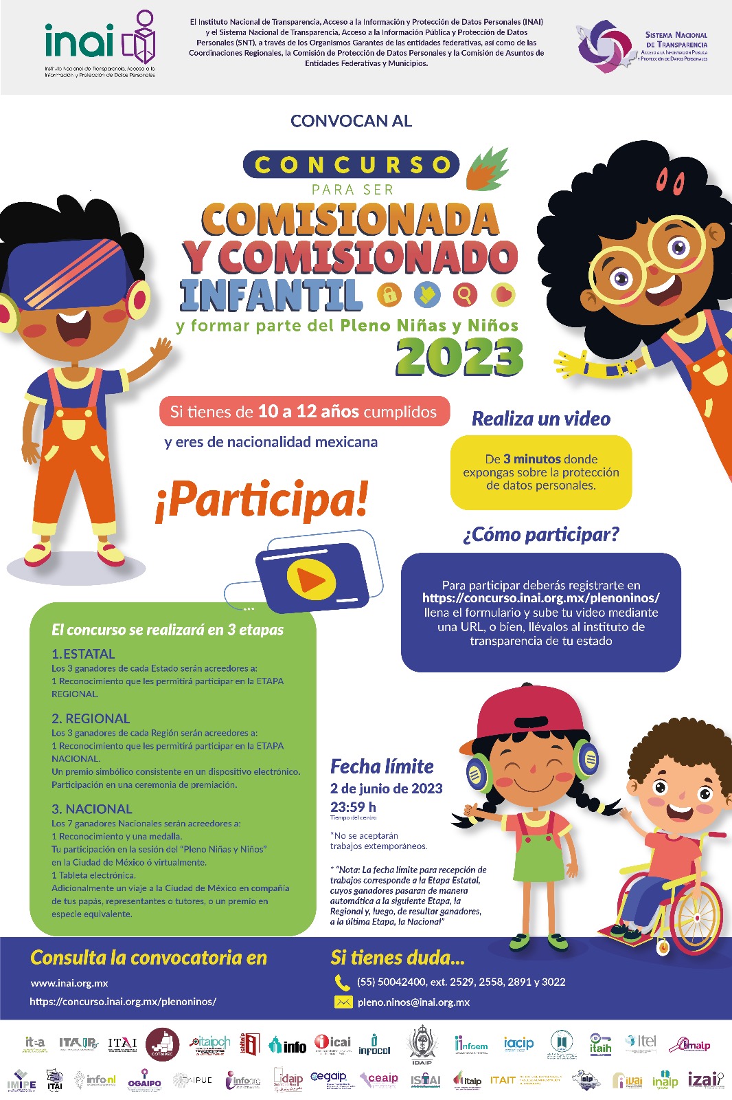 CONVOCATORIA PARA PARTICIPAR EN EL CONCURSO PARA SER COMISIONADA Y ...