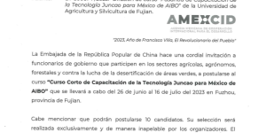 “Curso Corto de Capacitación de la Tecnología Juncao para México de AIBO”
