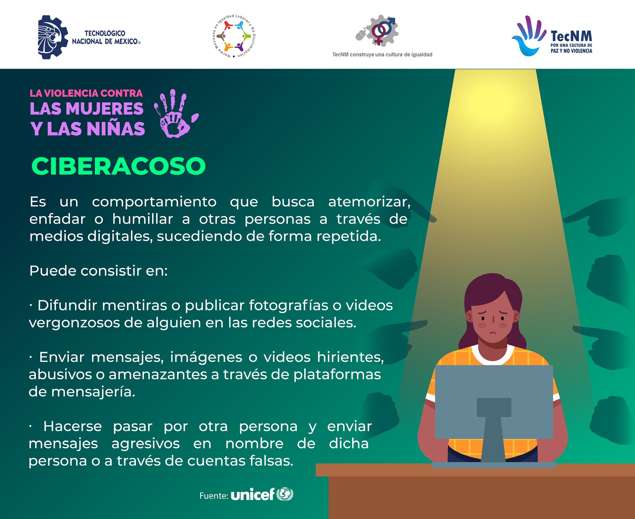 El ciberacoso es una conducta antisocial que se comete y expande a ...